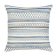 Schumacher Blue 20" x 20" Fremont I/O Pillow