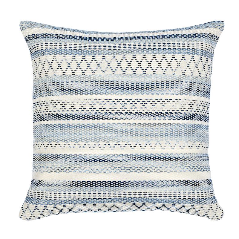 Schumacher Blue 20" x 20" Fremont I/O Pillow