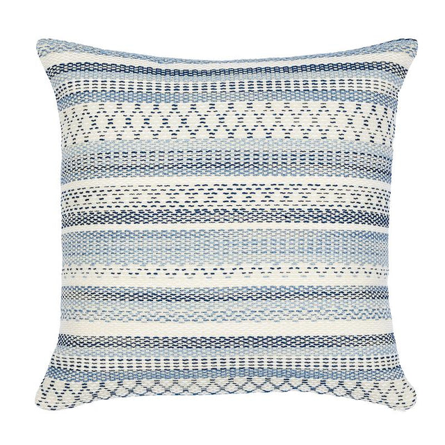 Schumacher Blue 20" x 20" Fremont I/O Pillow