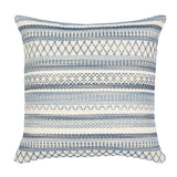 Schumacher Blue 24" x 24" Fremont I/O Pillow