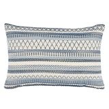 Schumacher Blue 22" x 14" Fremont I/O Pillow