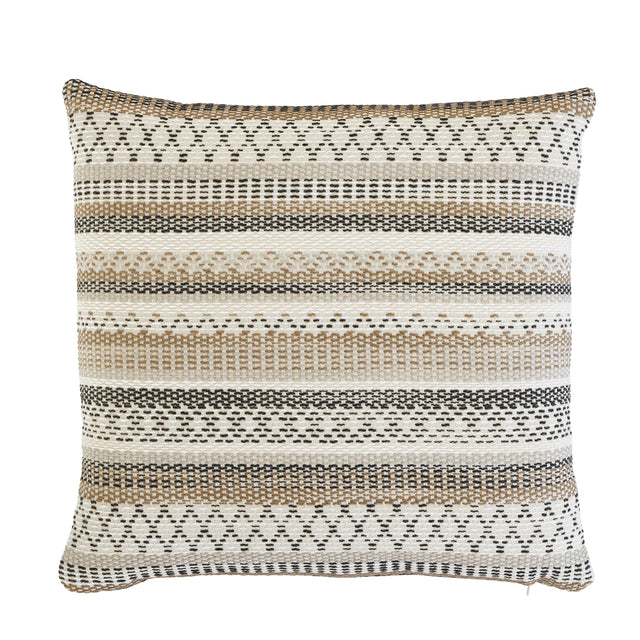 Schumacher Neutral 22" x 22" Fremont I/O Pillow