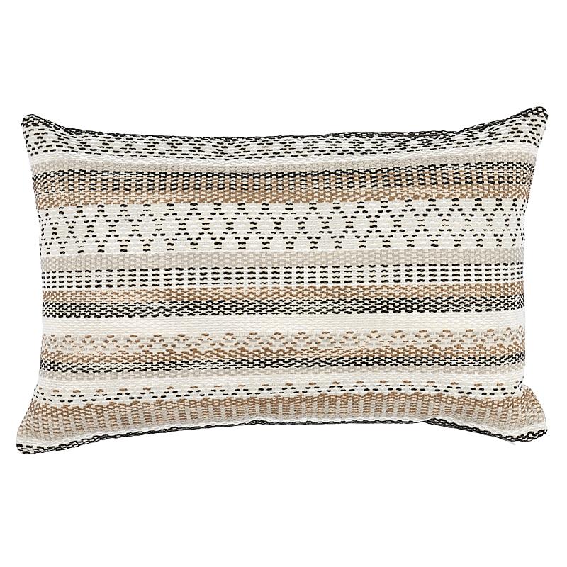 Schumacher Neutral 22" x 14" Fremont I/O Pillow