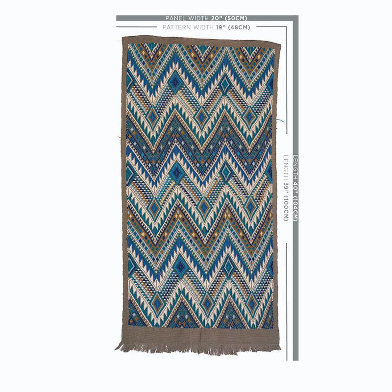 Schumacher Ocean 18" x 12" Coyolate Pillow