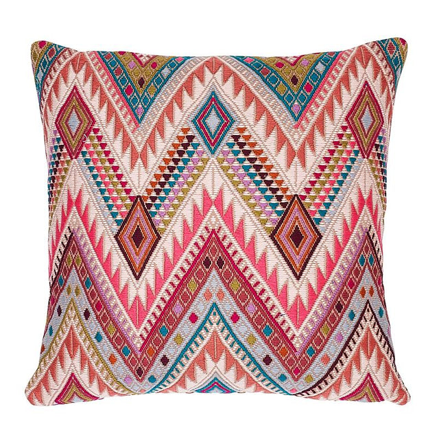 Schumacher Nougat 18" x 18" Coyolate Pillow