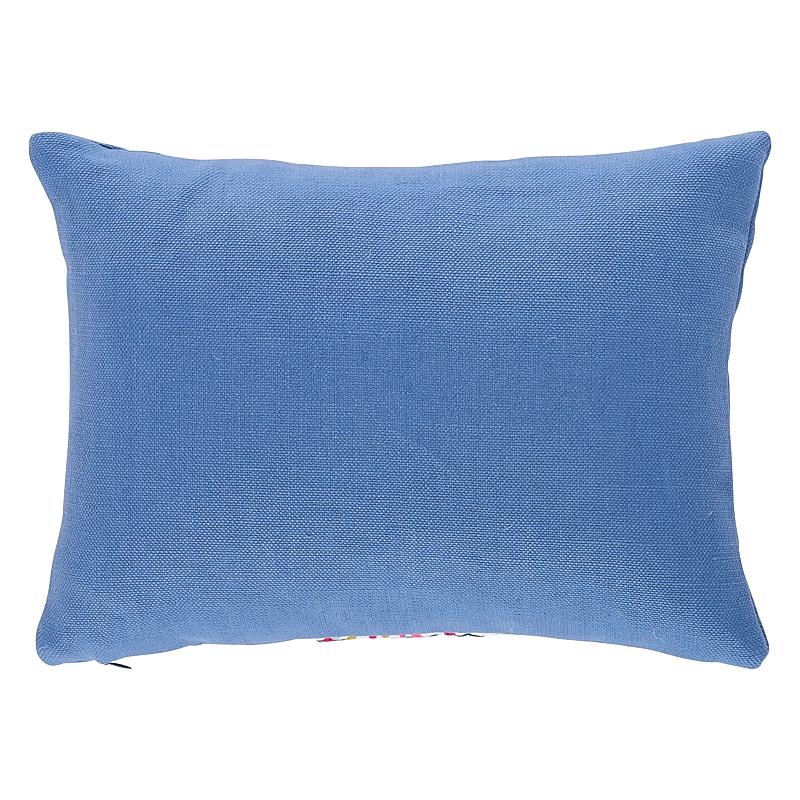 Schumacher Ivory 16" x 12" Lula Embroidered Pillow