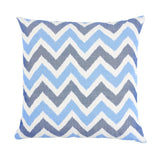 Schumacher Indigo 22" x 22" Vedado Ikat Pillow