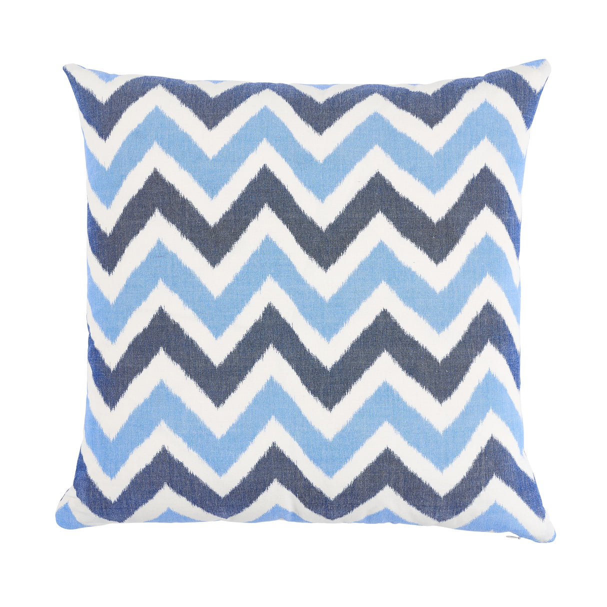 Schumacher Indigo 24" x 24" Vedado Ikat Pillow