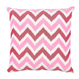 Schumacher Pink 20" x 20" Vedado Ikat Pillow