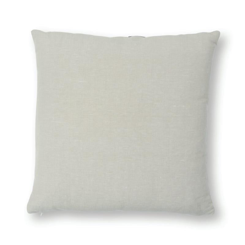 Schumacher Lolland Linen Stripe Grey Sand 22" x 22" Pillow