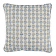 Schumacher Blue 22" x 22" Coquina Pillow