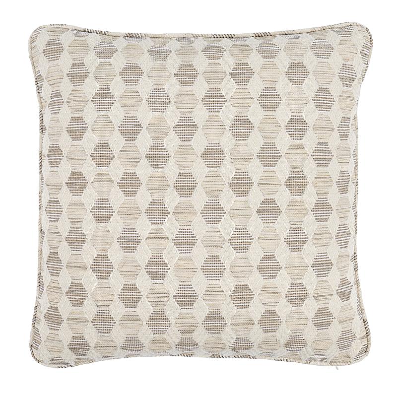 Schumacher Natural 18" x 18" Coquina Pillow