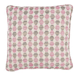 Schumacher Pink 22" x 22" Coquina Pillow