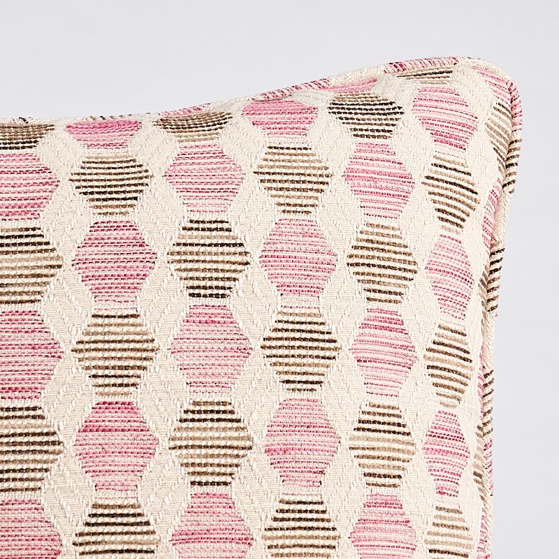 Schumacher Pink 22" x 22" Coquina Pillow