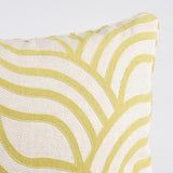 Schumacher Sangomar Applique Citron 22" x 22" Pillow