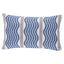 Schumacher Sina Stripe Blue 22" x 14" Pillow