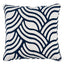 Schumacher Sangomar Applique Navy 22" x 22" Pillow