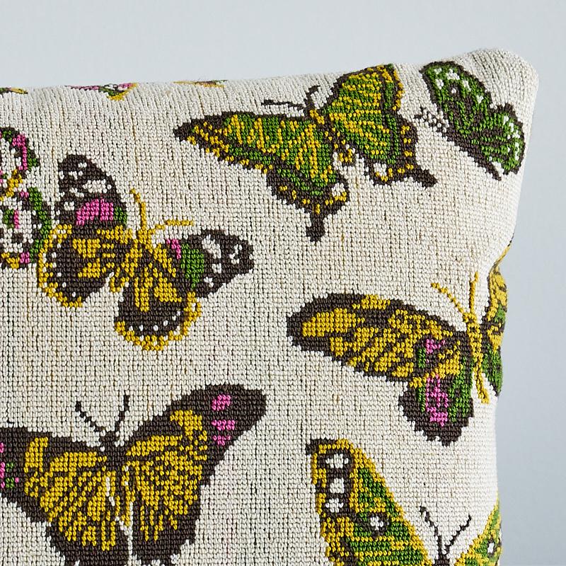 Schumacher Butterfly Epingle Spring 18" x 12" Pillow