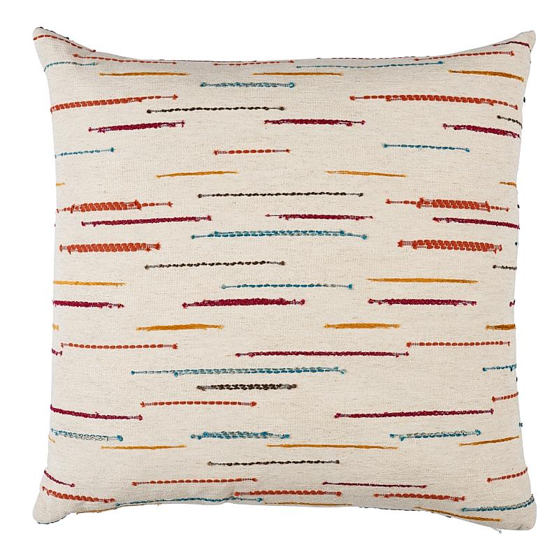 Schumacher Multi 20" x 20" Leland Stripe Pillow