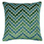 Schumacher Emerald 22" x 22" Florentine Chevron Pillow