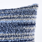 Schumacher Blues 18" x 18" Bensley Boucle Pillow