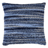 Schumacher Blues 22" x 22" Bensley Boucle Pillow