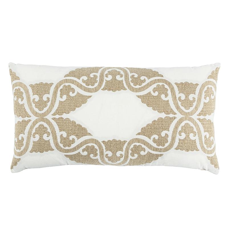 Schumacher Siljan Ivory 26" x 14" Pillow
