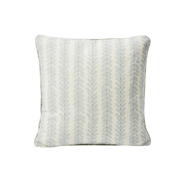 Schumacher Blue 18" x 18" Woodperry Pillow
