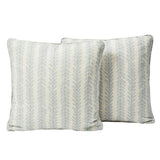 Schumacher Blue 20" x 20" Woodperry Pillow