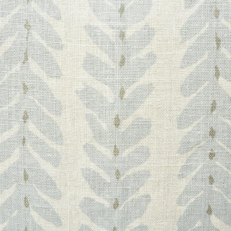 Schumacher Blue 20" x 20" Woodperry Pillow