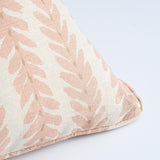 Schumacher Woodperry 20" Pink & Natural 20" x 20" Pillow