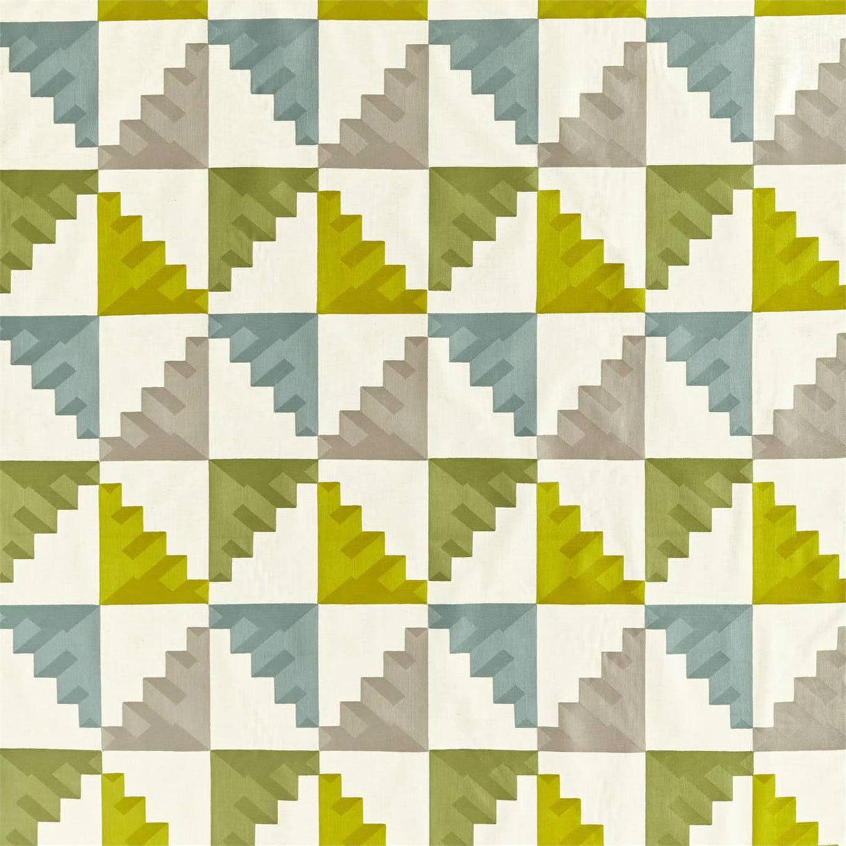Harlequin Mehari Lime/ Harbour/ Stone Fabric