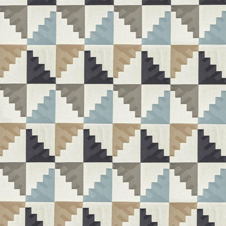 Harlequin Mehari Sky/ Maize/ Charcoal Fabric
