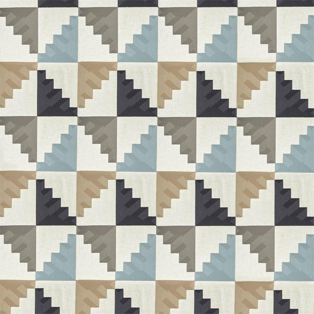 Harlequin Mehari Sky/ Maize/ Charcoal Fabric