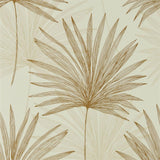 Harlequin Mitende Oyster/Gold Wallpaper