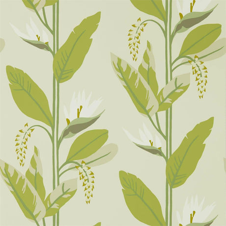 Harlequin Llenya Lime/Jade/Pebble Wallpaper