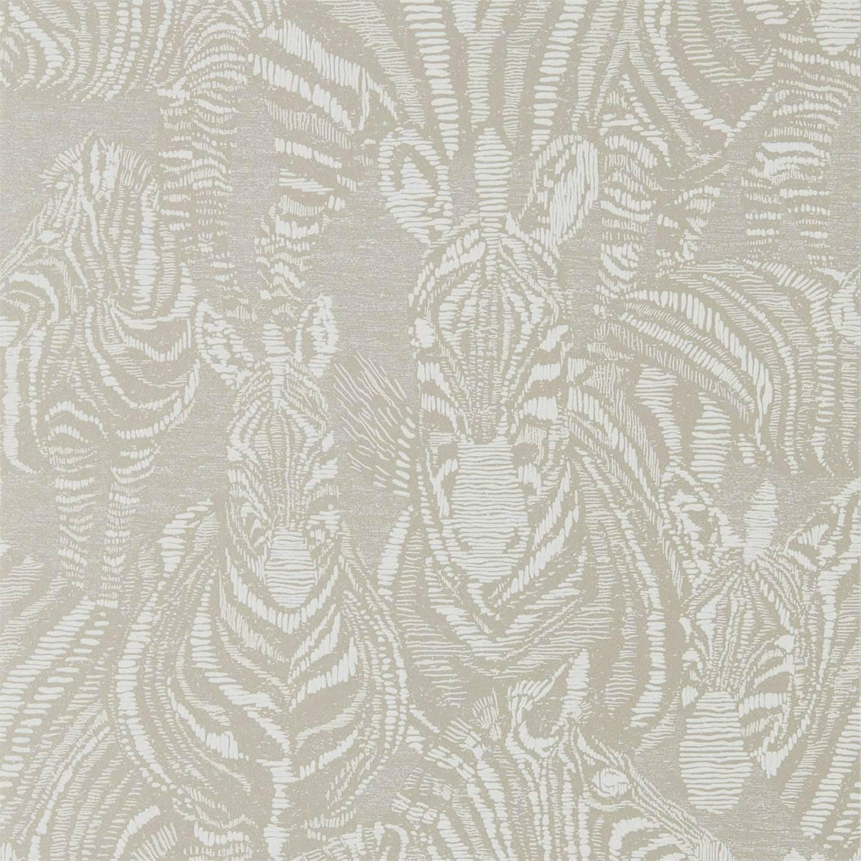 Harlequin Nirmala Platinum/Chalk Wallpaper