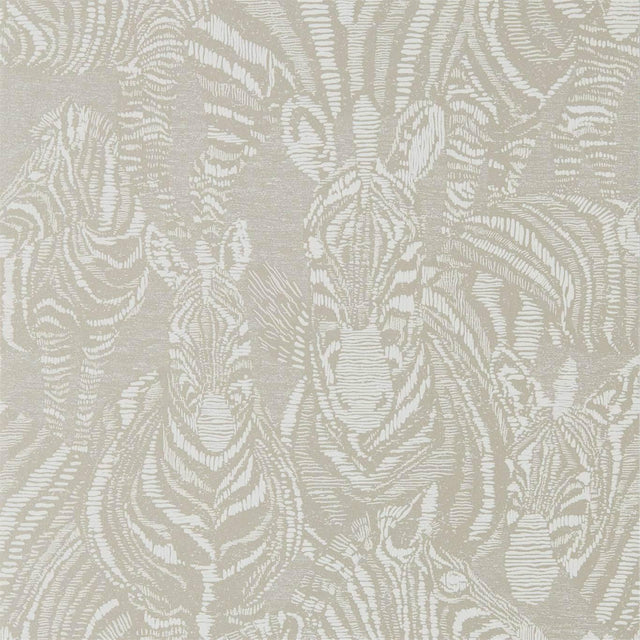 Harlequin Nirmala Platinum/Chalk Wallpaper
