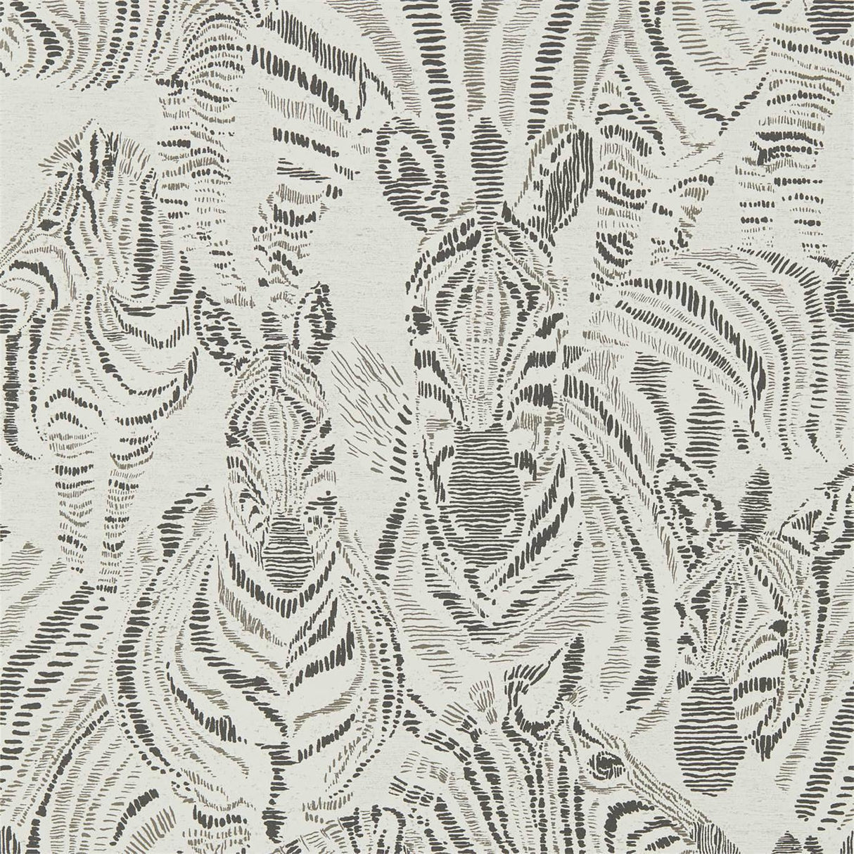 Harlequin Nirmala Chalk/Ebony Wallpaper