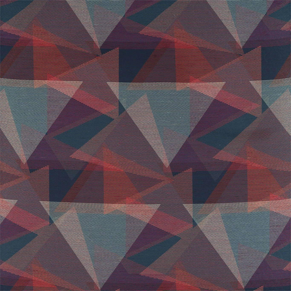 Harlequin Adaxial Ink/Tulip/Coral Fabric