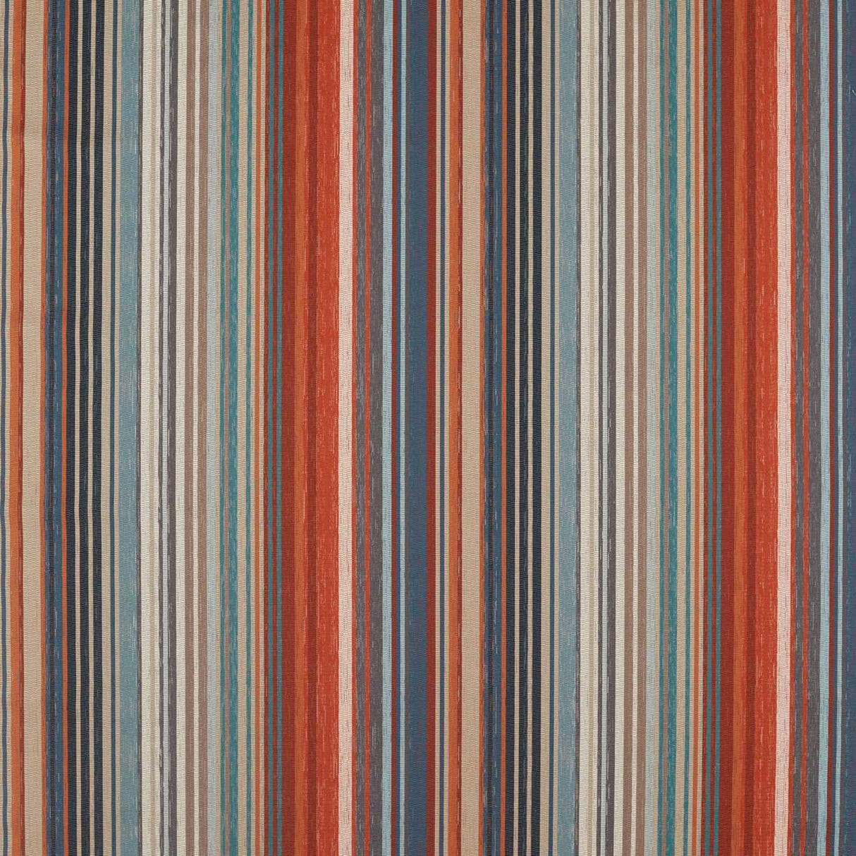 Harlequin Spectro Stripe Teal/Sedonia/Rust Fabric
