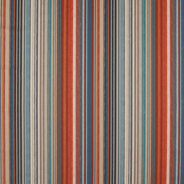 Harlequin Spectro Stripe Teal/Sedonia/Rust Fabric