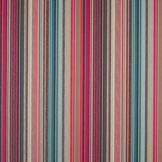 Harlequin Spectro Stripe Cerise/Marine/Coral Fabric