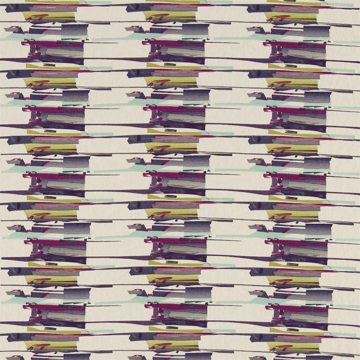 Harlequin Zeal Aqua/Lime/Magenta Fabric