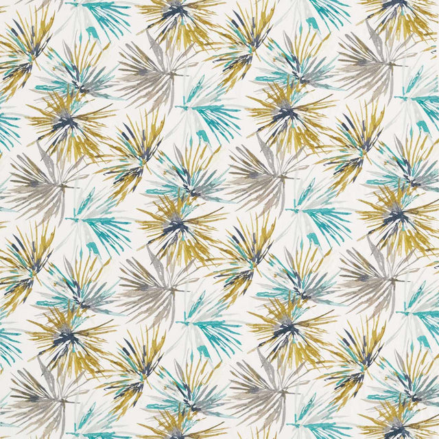 Harlequin Aucuba Teal/Zest Fabric