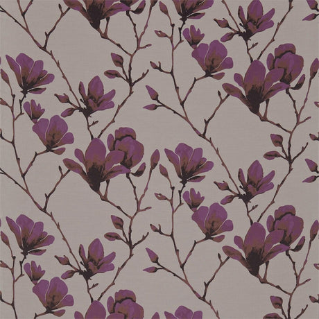 Harlequin Lotus Bronze/Magenta Fabric