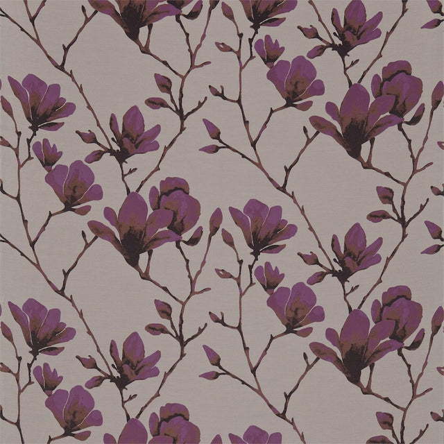 Harlequin Lotus Bronze/Magenta Fabric
