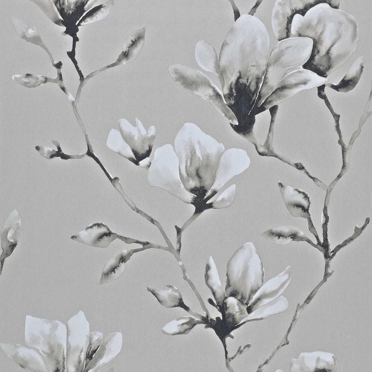 Harlequin Lotus Silver Wallpaper
