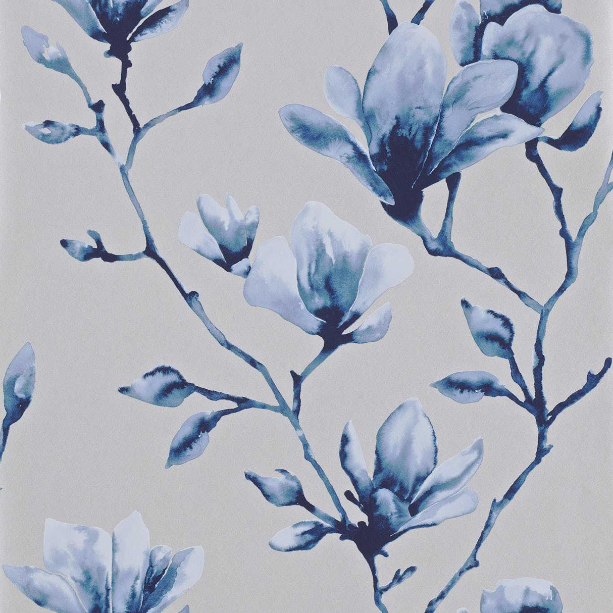 Harlequin Lotus Indigo Wallpaper