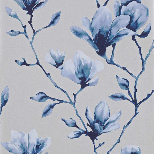 Harlequin Lotus Indigo Wallpaper